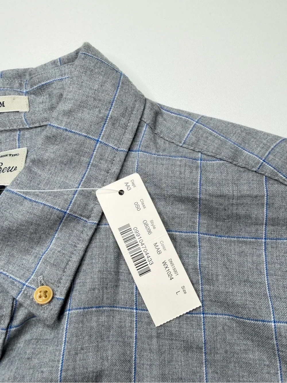 J. Crew NEW Slim Fit Plaid Shirt Size Large Button Down Cotton Office Preppy